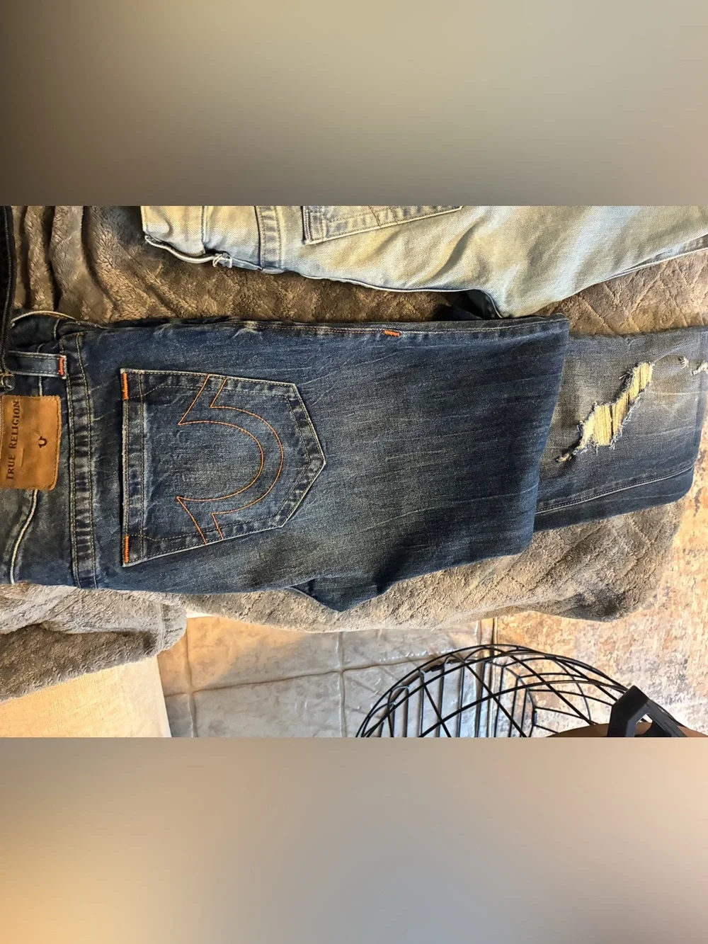 True Religion/Silver Men's Jeans Trio +1 in Dark Blue, Medium Blue & Light Blue